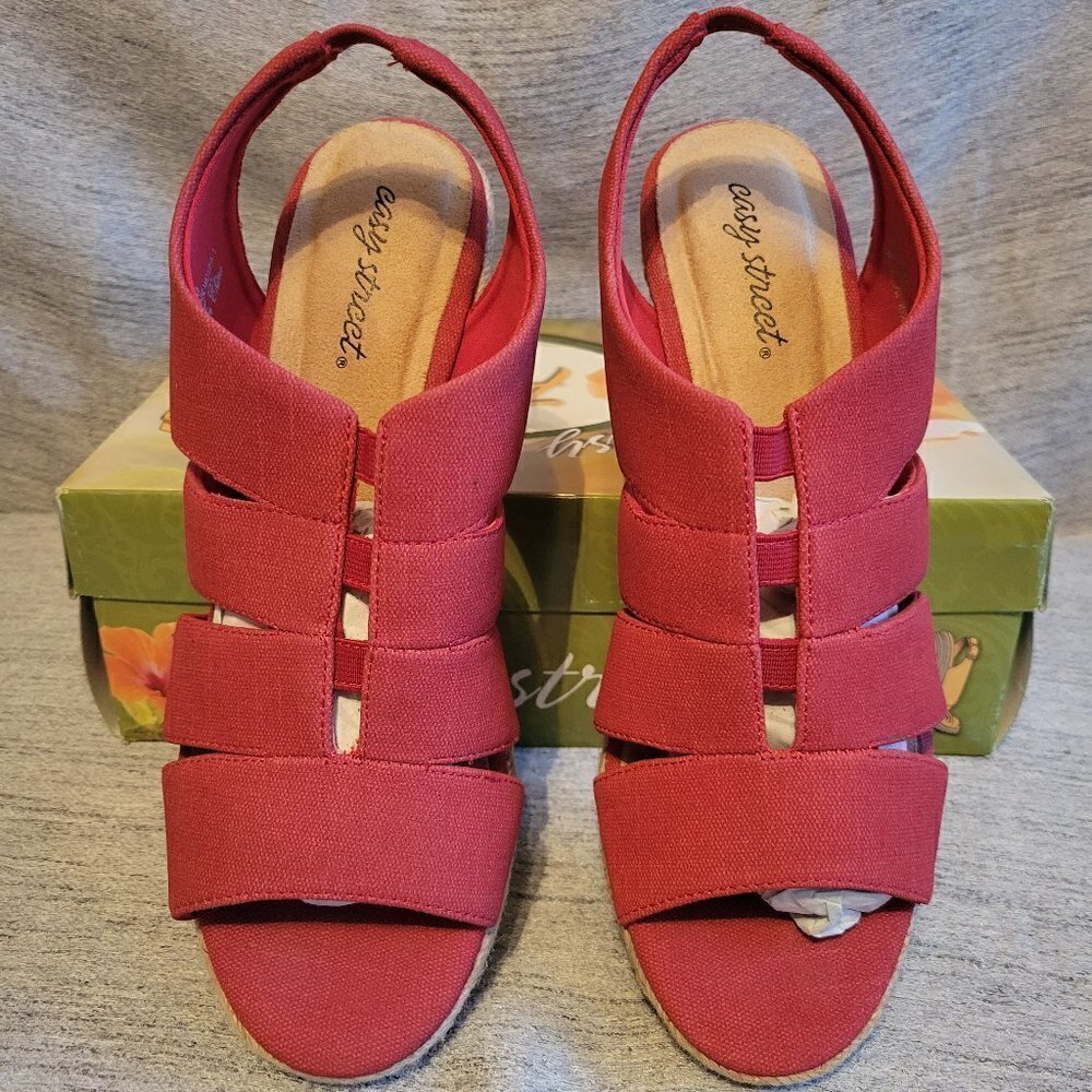 Easy Street Women's Aziza Espadrille Wedge Sandals